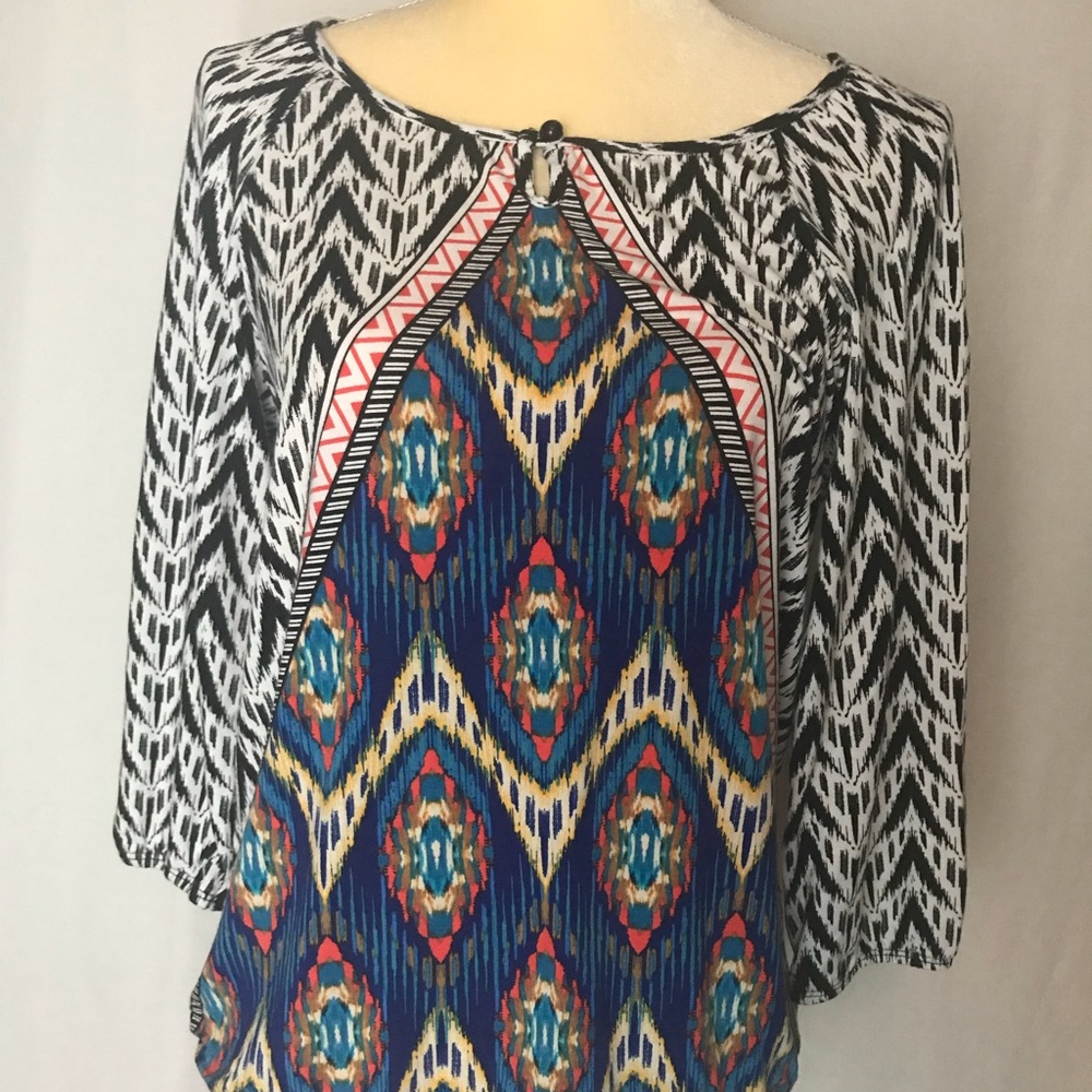 Chico’s women’s multi color top size 1
